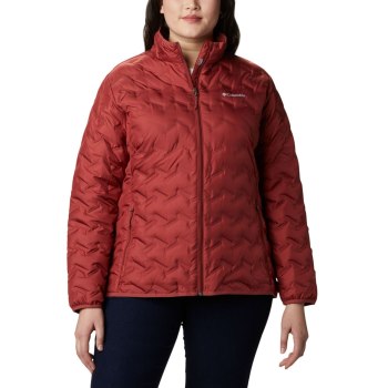 Dámské Bundy Columbia Delta Ridge Down Plus Size Červené QFHNIR152